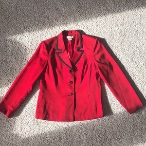 red blazer